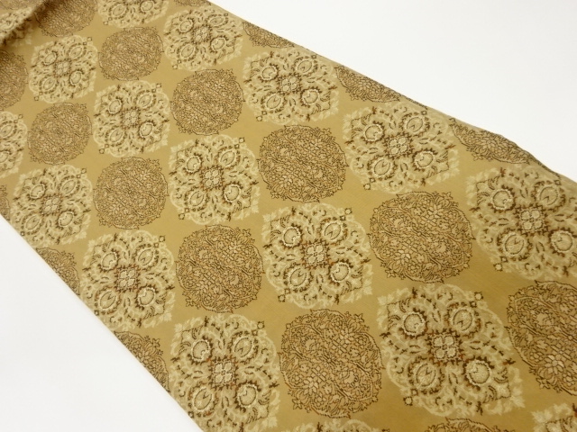 華紋模様織出し名古屋帯